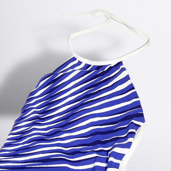 NWT La Perla Striped High Neck One Piece Swimsuit Size 6 (B cup) - Picture 6 of 14